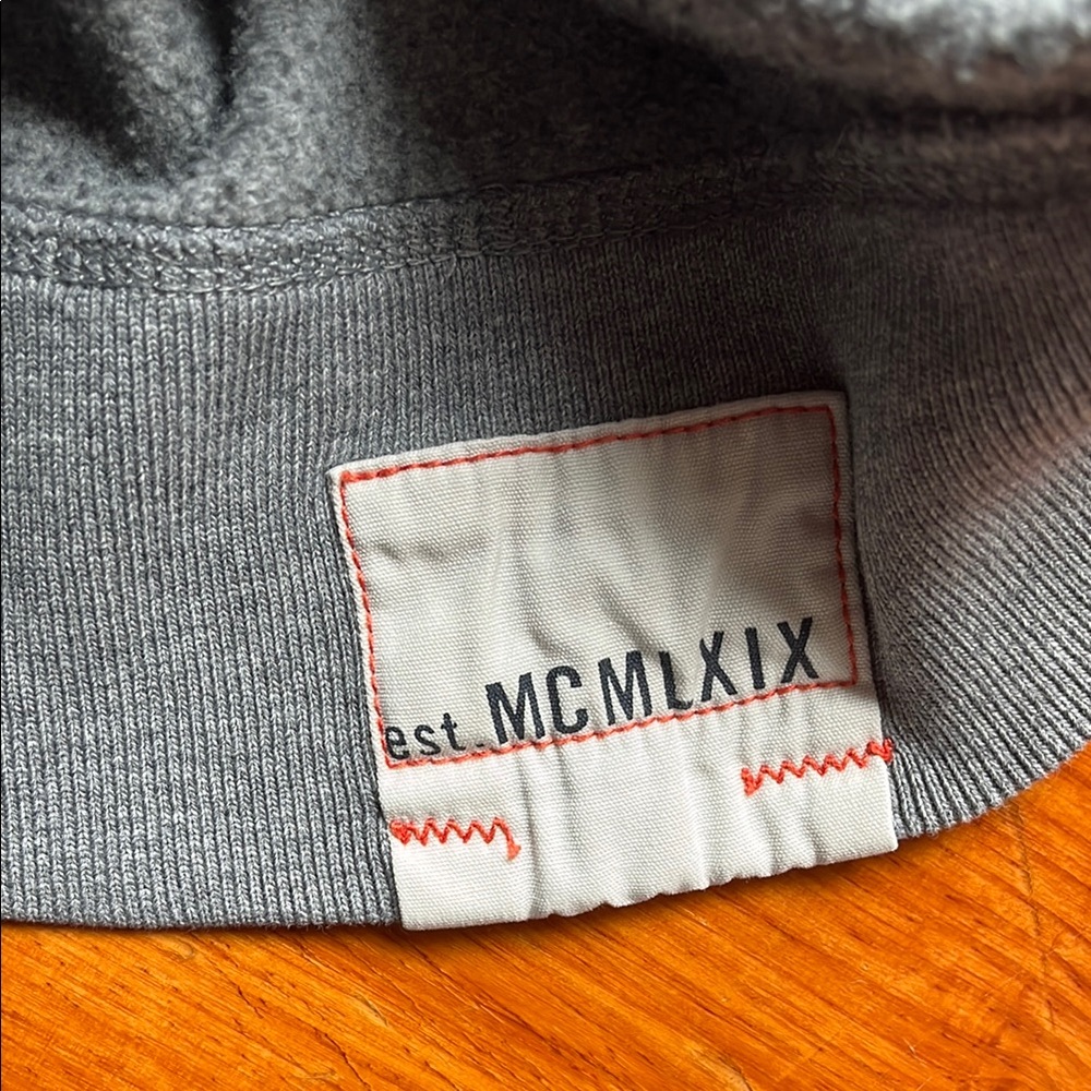 Vintage Grey Half-Zip Sweatshirt - Picture 4 of 7